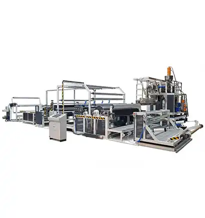 Extrusion Coating Carpet Lamination Line | Heaven Extrusions